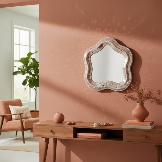 Miroir fleur disco