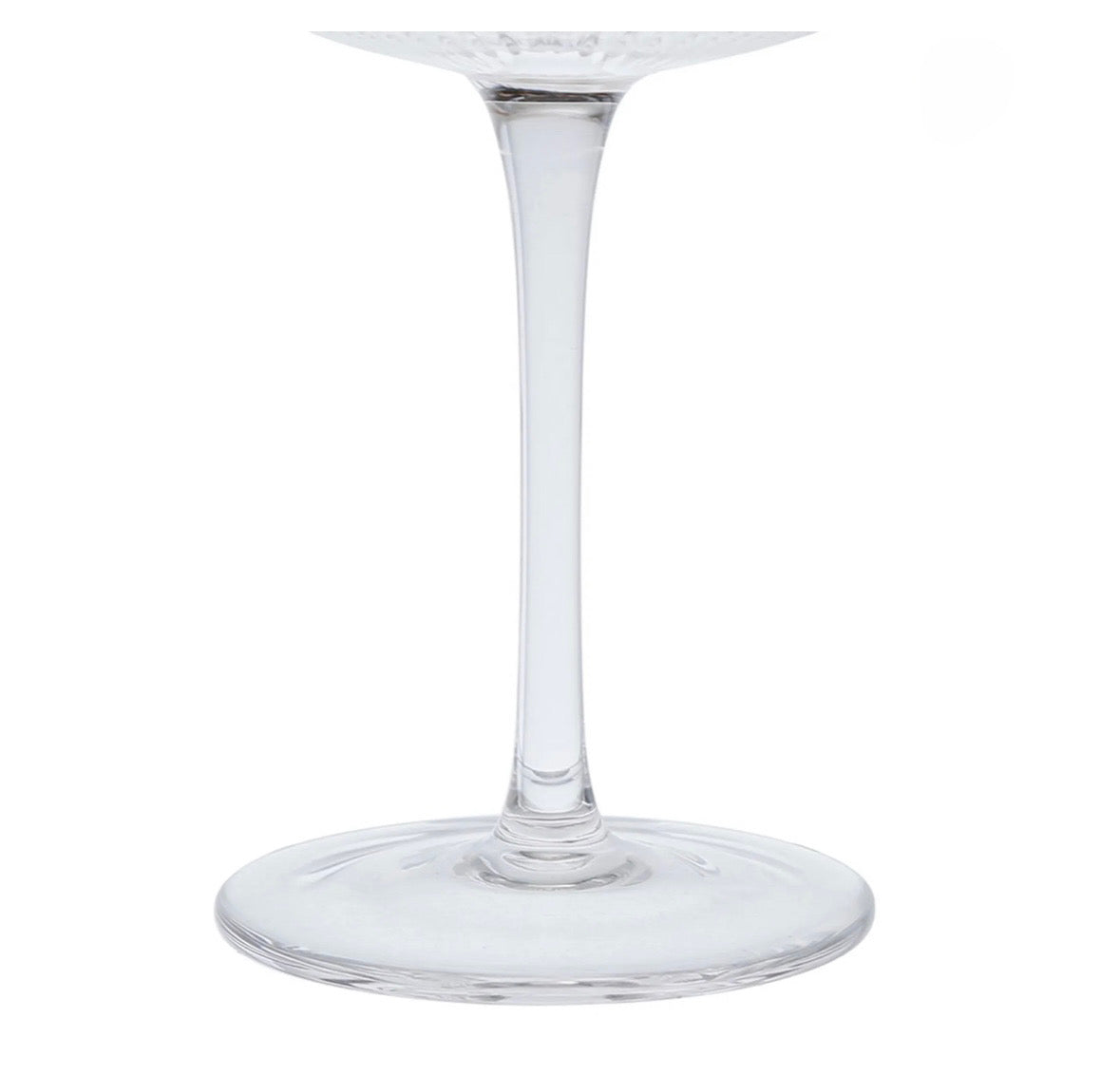 Coupe champagne striée en verre ambre