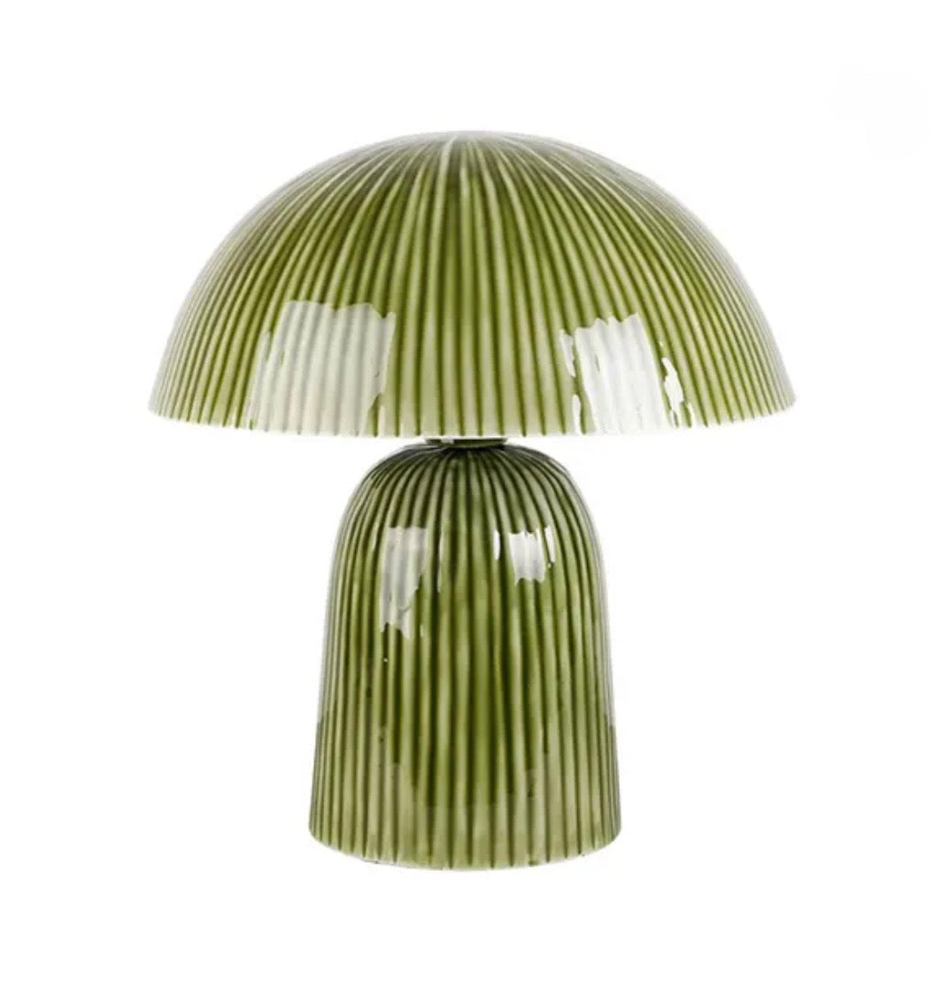 Lampe à poser Solari verte H38cm
