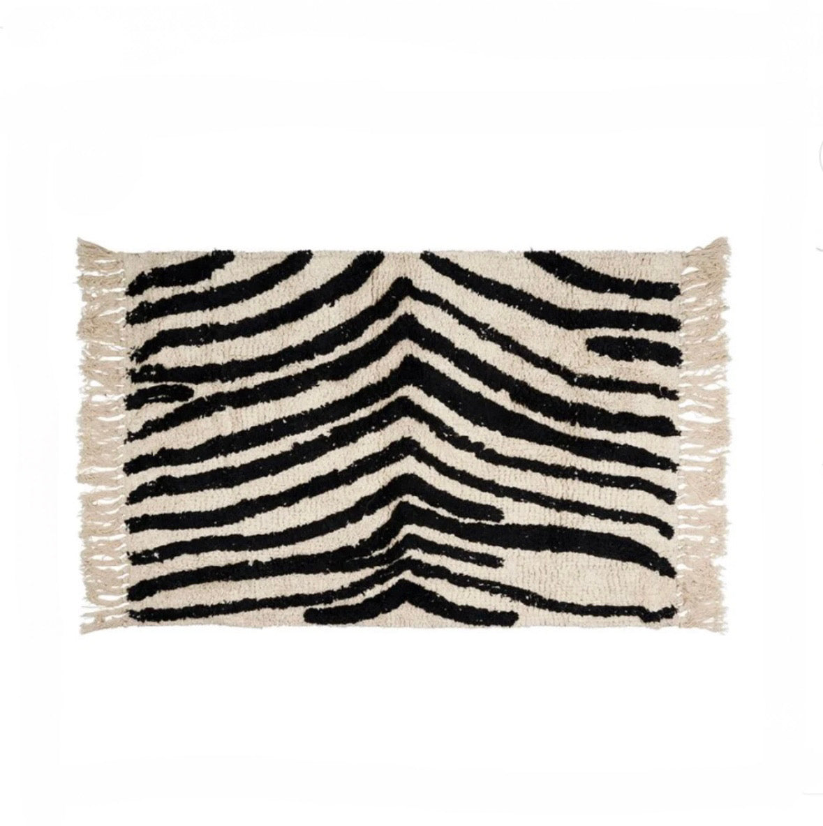 TAPIS TUFTE FELIEN NOIR+ECRU