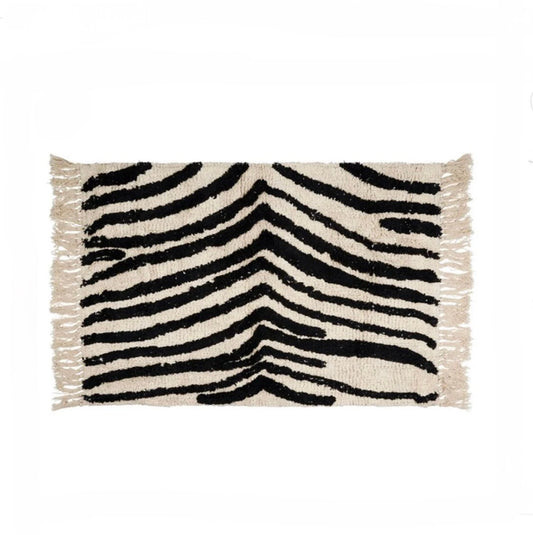 TAPIS TUFTE FELIEN NOIR+ECRU